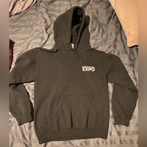 Embroidered Black Hoodie